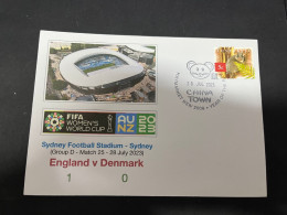 18-2-2024 (4 X 34)  4 Covers - FIFA Women's Football World Cup 2023 - Denmark Matches - Other & Unclassified