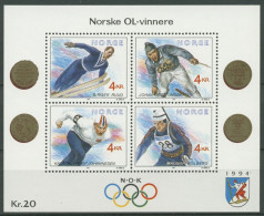 Norwegen 1991 Olympische Winterspiele Lillehammer Block 16 Postfrisch (C25948) - Blocks & Kleinbögen