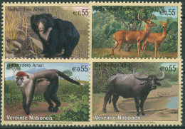 UNO Wien 2004 Gefährdete Tiere Hirsch Bär Büffel 406/09 Postfrisch - Unused Stamps