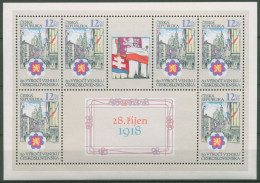 Tschechische Republik 1998 80 Jahre Republik 196 K Postfrisch (C62767), Hinweis - Hojas Bloque