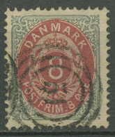 Dänemark 1875 Ziffern 8 Öre 25 YII Aa Mit Nr.-Stpl. 51, ODENSE - Usati