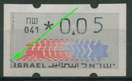 Israel ATM 1990 Hirsch 041 Einzelwert Plattenfehler ATM 3.3.41 PF ? Postfrisch - Frankeervignetten (Frama)