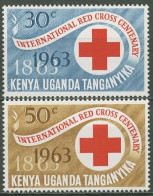 Ostafrikanische Gemeinschaft 1963 100 J. Int. Rotes Kreuz 130/31 Mit Falz - Kenya, Uganda & Tanganyika