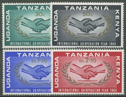 Ostafrikanische Gemeinschaft 1965 Jahr Der Int. Zusammenarbeit 144/47 Mit Falz - Kenya, Ouganda & Tanzanie