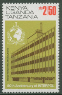 Ostafrikanische Gem. 1973 Interpol Hauptquartier St. Claud 262 II Postfrisch - Kenya, Uganda & Tanzania