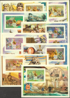 Madagascar 2000, UPU, Train, Balloon, Space, Horse, BF IMPERFORATED - UPU (Unión Postal Universal)