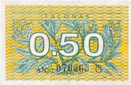 Lithuania 0.50 Talonas, P-31a (1991) - UNC - Litauen