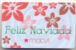 Macy's, U.S.A., Carte Cadeau Pour Collection, Sans Valeur # Macys-130 - Gift And Loyalty Cards