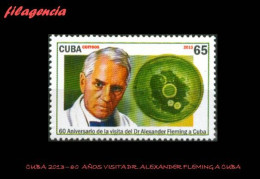 CUBA MINT. 2013-16 60 ANIVERSARIO DE LA VISITA DE ALEXANDER FLEMING A CUBA - Nuevos