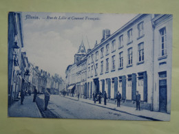 103-3-159             MENIN   Rue De Lille Et Couvent Français   (  Teinte Bleue ) - Menen