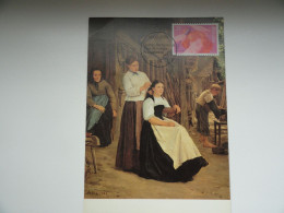 CARTE MAXIMUM CARD COIFFURE  DIMANCHE MATIN PAR ALBERT ANKER SUISSE - Maximumkarten (MC)