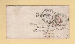 Etats Unis New York 1864 Destination France - …-1845 Prephilately