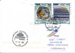 Italy Cover Sent To Germany 30-1-2014 Topic Stamps - 2011-20: Marcophilie