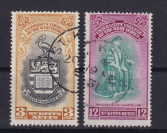 ST. KITTS & NEVIS 1951 - Canceled - Sc# 105, 106 - St.Kitts-et-Nevis ( 1983-...)