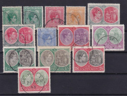 ST. KITTS & NEVIS 1938-48 - Canceled - Sc# 79, 79a, 80, 81, 82, 82c, 83, 84, 85, 86, 86b, 87, 88 - St.Kitts And Nevis ( 1983-...)