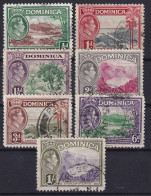  DOMINICA 1938-41 - Canceled - Sc# 97-100, 102, 104, 106 - Dominique (...-1978)