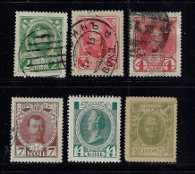 RUSSIA  1913-15 SCOTT #89-92,94,107  Used - Used Stamps