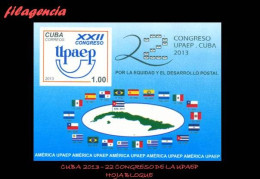 CUBA MINT. 2013-30 22 CONGRESO DE LA UPAEP EN LA HABANA. HOJA BLOQUE - Nuevos