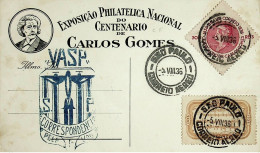 1936 Brasil / Brazil VASP 1.º Voo / First Flight São Paulo - Rio De Janeiro - Posta Aerea