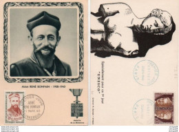 2V11Mo   Carte Maximum Lot De 3 Musée Postal 1949 Abbé Bonpain 1960 UESCO 1965 - Verzamelingen & Reeksen