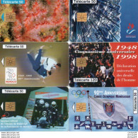 Lot De 6 TC Telecartes De Monaco - Colecciones