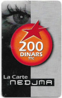 Algeria - Nedjma - La Carte Nedjma, Mouth, Exp.31.01.2008, GSM Refill 200DA, Used - Algerije