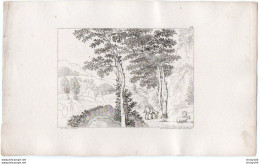 3v88Gt   Dessin Eau Forte Par Abraham Lion Zeelander De De Heus Paysage - Radierungen