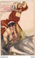 4V1PF  Illustrateur Mauzan Femme Automobile Conduite Par Un Ange Casquette De Chauffeur - Mauzan, L.A.