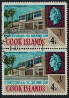 Cook Is. Post Office Avarua Pair Good Cancel 1967 Canc SG#223 - Islas Cook