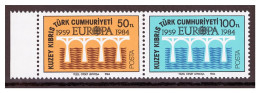 Türkisch Zypern / Turkish Republic Of Northern Cyprus / Chypre Turc 1984 Pair EUROPA ** - 1984