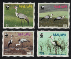 Malawi Wattled Crane Birds WWF 4v 1987 MNH SG#759-762 Sc#484-487 - Malawi (1964-...)