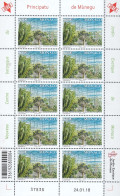 Monaco 2018**, KB Neues Botan. Zentrum, Kaktus / Monaco 2018, MNH, Sheetlet New Botan. Centre, Cactus - Cactusses