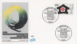 Germany Deutschland 1992 FDC Welthauswirtschaftskongress Hannover; World Home Economics Congress, Canceled In Berlin - 1991-2000