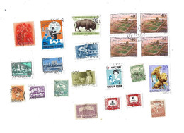 Collection De 110 Timbres  Oblitérés. - Sammlungen