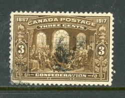 Canada USED 1917  "50th Anniversary Of Confederation" - Oblitérés