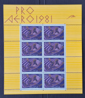 Suisse  1981 PA48 En Feuille De 8 ** TB Cote 40€ - Neufs