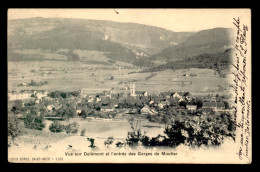 SUISSE - DELEMONT - ENTREE DES GORGES DE MOUTIER - Autres & Non Classés