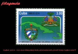 CUBA MINT. 2014-05 110 ANIVERSARIO DE LAS RELACIONES DIPLOMÁTICAS CUBA-HAITÍ - Nuevos