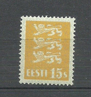 ESTLAND Estonia 1928 Michel 81 (thin Paper Type) * - Estland