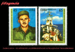 CUBA MINT. 2014-13 50 ANIVERSARIO DE LA OPERACIÓN TRANSBORDO DEL SERVICIO DE INTELIGENCIA CUBANO - Nuevos