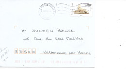France 2013 - AA 783 - OBLITERE S/ Enveloppe 2013 : Les Animaux & L'art = Chien Danois En Grès émaillé./cachet ROND - Cartas & Documentos