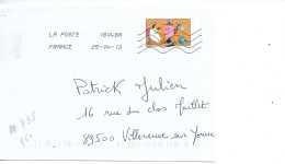 France 2013 - AA 798 - OBLITERE S/ Enveloppe  04/ 2013 : Ménager La Chèvre Et Le Choux - Cartas & Documentos