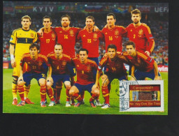 Spain 2012 - Spain The Champions Uefa Euro 2012 No Hay Dos Sin Tres Carte Maximum - Fußball-Europameisterschaft (UEFA)