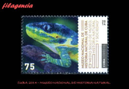 CUBA MINT. 2014-27 MUSEO NACIONAL DE HISTORIA NATURAL. FAUNA. LAGARTO - Nuevos