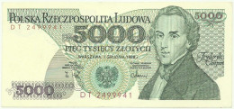 POLAND - 5000 Zlotych - 1988 - Pick 150.c - AUnc. - Série DT - Polska Rzeczpospolita Ludowa - 5.000 - Poland