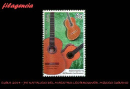 CUBA MINT. 2014-40 75 NATALICIO DEL MÚSICO CUBANO LEO BROUWER - Neufs