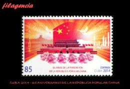 CUBA MINT. 2014-41 65 ANIVERSARIO DE LA REPÚBLICA POPULAR CHINA - Neufs