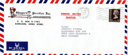 L75011 - Hong Kong - 1982 - 90c QEII EF A LpDrucksBf KOWLOON -> Westdeutschland - Storia Postale