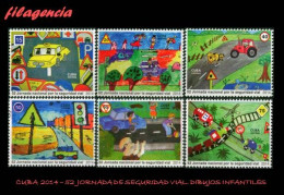 CUBA MINT. 2014-46 52 JORNADA DE LA SEGURIDAD VIAL. DIBUJOS INFANTILES - Unused Stamps