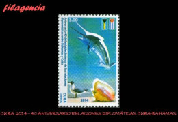 CUBA MINT. 2014-48 40 ANIVERSARIO DE LAS RELACIONES DIPLOMÁTICAS CUBA-BAHAMAS - Neufs